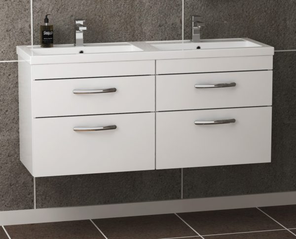 double sink vanity unit
